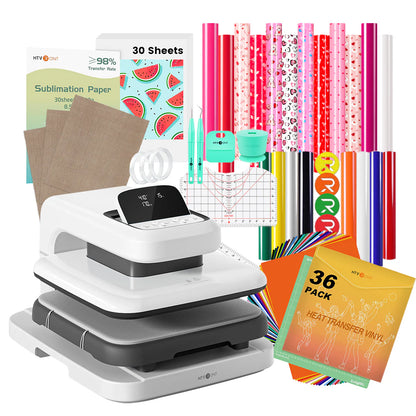 [Easter Best Deal] HTVRONT Auto Heat Press 2+Great Value Bundle