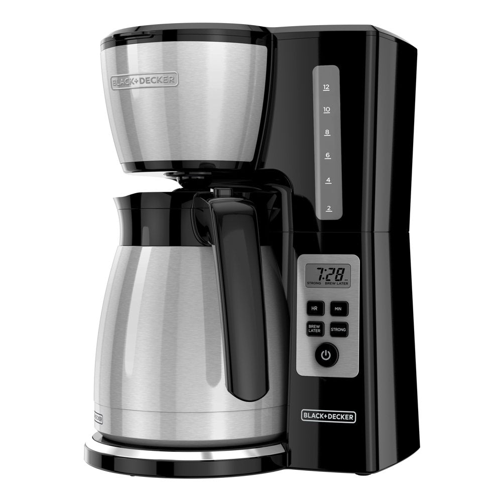 Black 12 Cup Drip Coffee Maker