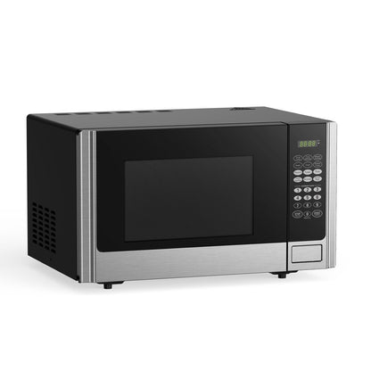 900 Watt 0.9 Cubic Feet Counter Microwave Oven, Stainless Steel