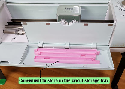 Extension Tray Compatible with Cricut Maker 4 / Maker3 / Maker and Explore Air 4 / Air3 / Air2 / Air,Cutting Mat Extender Support for Maker and Explore Air Series (Pink)