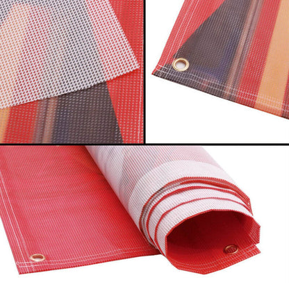 Custom Mesh Banner - 8Oz Commercial Grade Mesh Vinyl Sign - Metal Grommets & Double-Stitched Seam 2 X 4 Ft