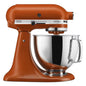 Artisan Series 5 Qt Stand Mixer, Scorched Orange with Quart Stainless Steel Bowl, Coated Flat Beater, Coated Dough Hook, 6-Wire Whip, Pouring Shield