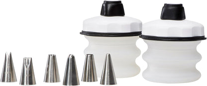 Good Grips 8-Piece Baker'S Silicone Decorating Bottle Kit - Black