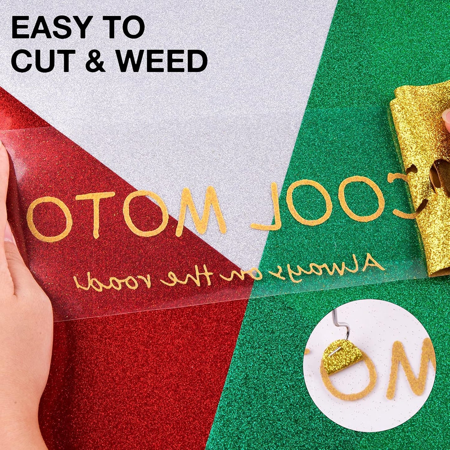 【Premium Bundle】  Automatic Heat Press 2 +  Automatic Heat Press Accessories Kit + 2 Pack Cutting Mats 12X12 + 8 Pcs 3D Puff Vinyl + 10" X 8Ft Gold Glitter HTV Heat Transfer Vinyl