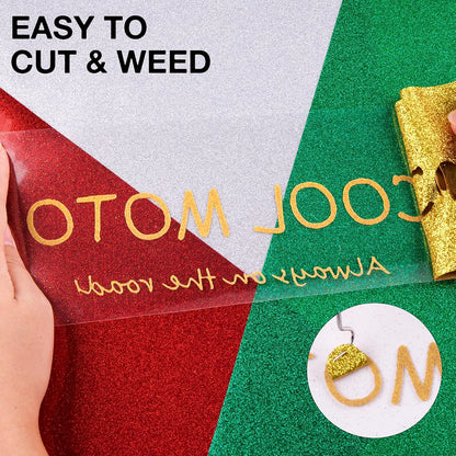 【Premium Bundle】  Automatic Heat Press 2 +  Automatic Heat Press Accessories Kit + 2 Pack Cutting Mats 12X12 + 8 Pcs 3D Puff Vinyl + 10" X 8Ft Gold Glitter HTV Heat Transfer Vinyl