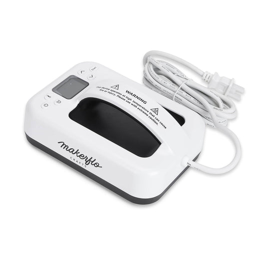 Makerflo Mini Heat Press Machine 7 X 5 Inch – Portable Digital LCD Small Heat Press with Ceramic Heating Plate, Auto Shut Off, Dual Voltage, Ideal for Sublimation & Heat Transfer Projects