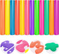 Tintnut Neon Puff Vinyl Heat Transfer - 12Pcs 12"X10" Multicolor 3D Puff HTV Iron on Vinyl Puff Heat Transfer Vinyl for T-Shirts Puffy HTV for Fabrics