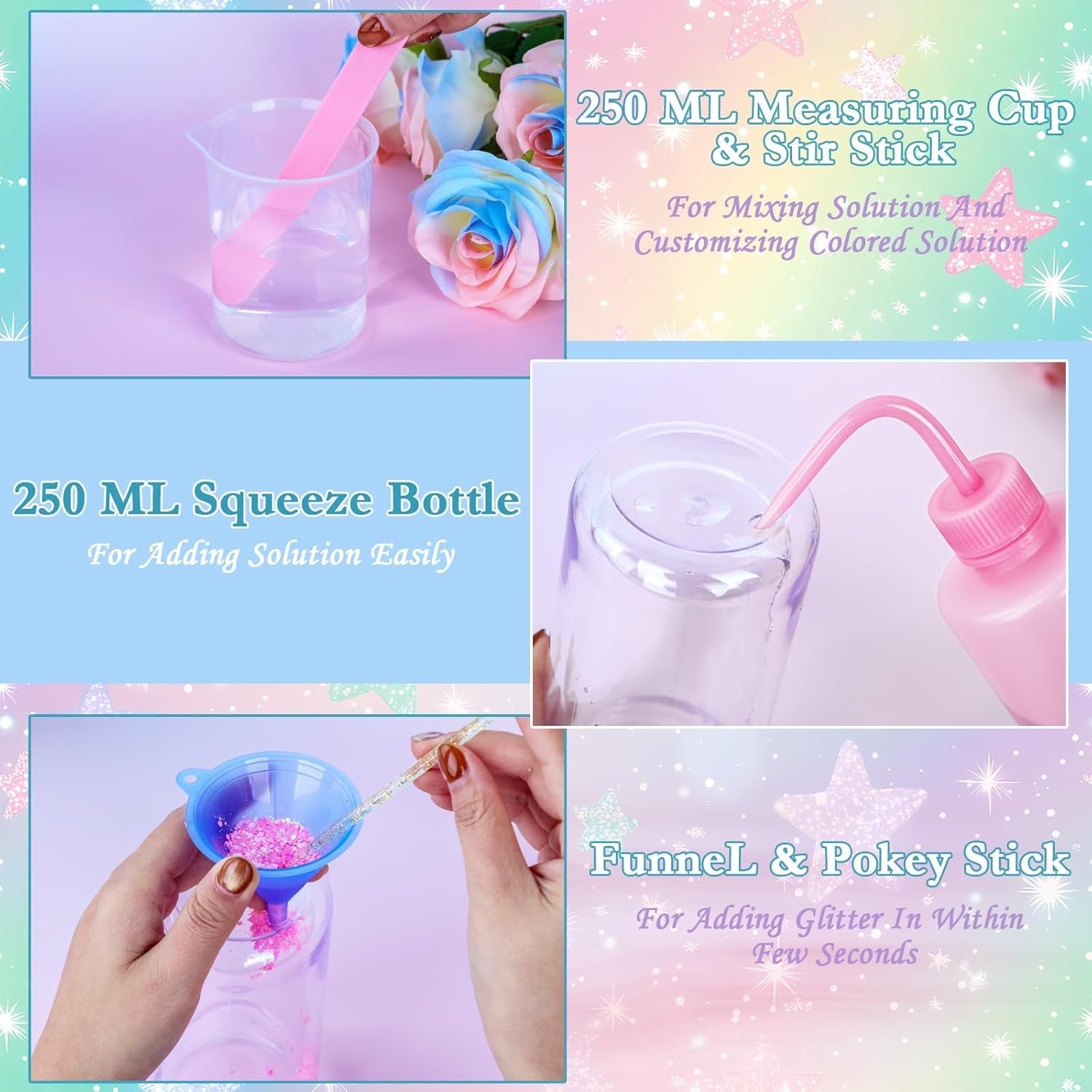 Snow Globe Tumbler Starter Kit DIY Tools, Snow Globe Cup Supplies Craft Too Set, Cups Are Not Included