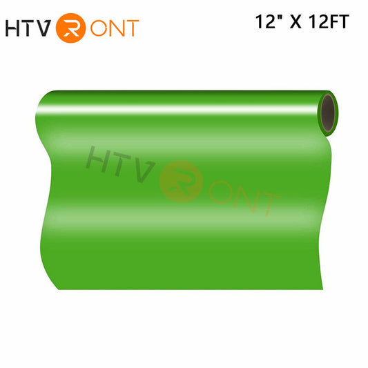 Fruit Green HTV Heat Transfer Vinyl Roll- 12" X 12FT Fruit Green HTV Vinyl for Shirts - Easy to Cut & Weed Iron on Vinyl for Clothes(Fruit Green)