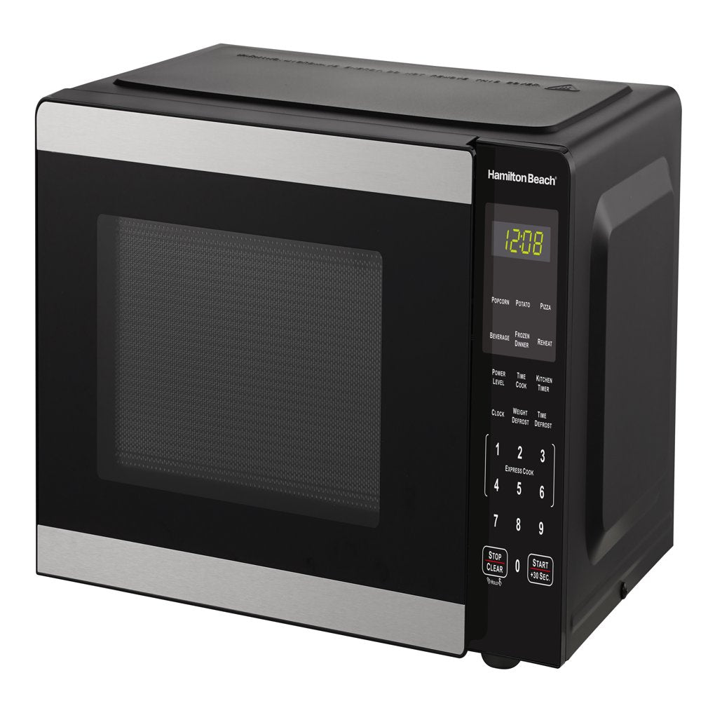 0.9 Cu Ft Countertop Microwave Oven, 900 Watts, Stainless Steel, New