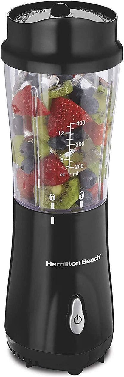 Personal Blender for Shakes and Smoothies with 14Oz Travel Cup and Lid, Black (51101AV) | 1 Jar