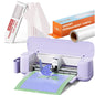 Loklik Cutting Machine 2 by HTVRONT Purple & Smart Permanent Vinyl 13" X 7Ft & Transfer Tape Roll 50FT