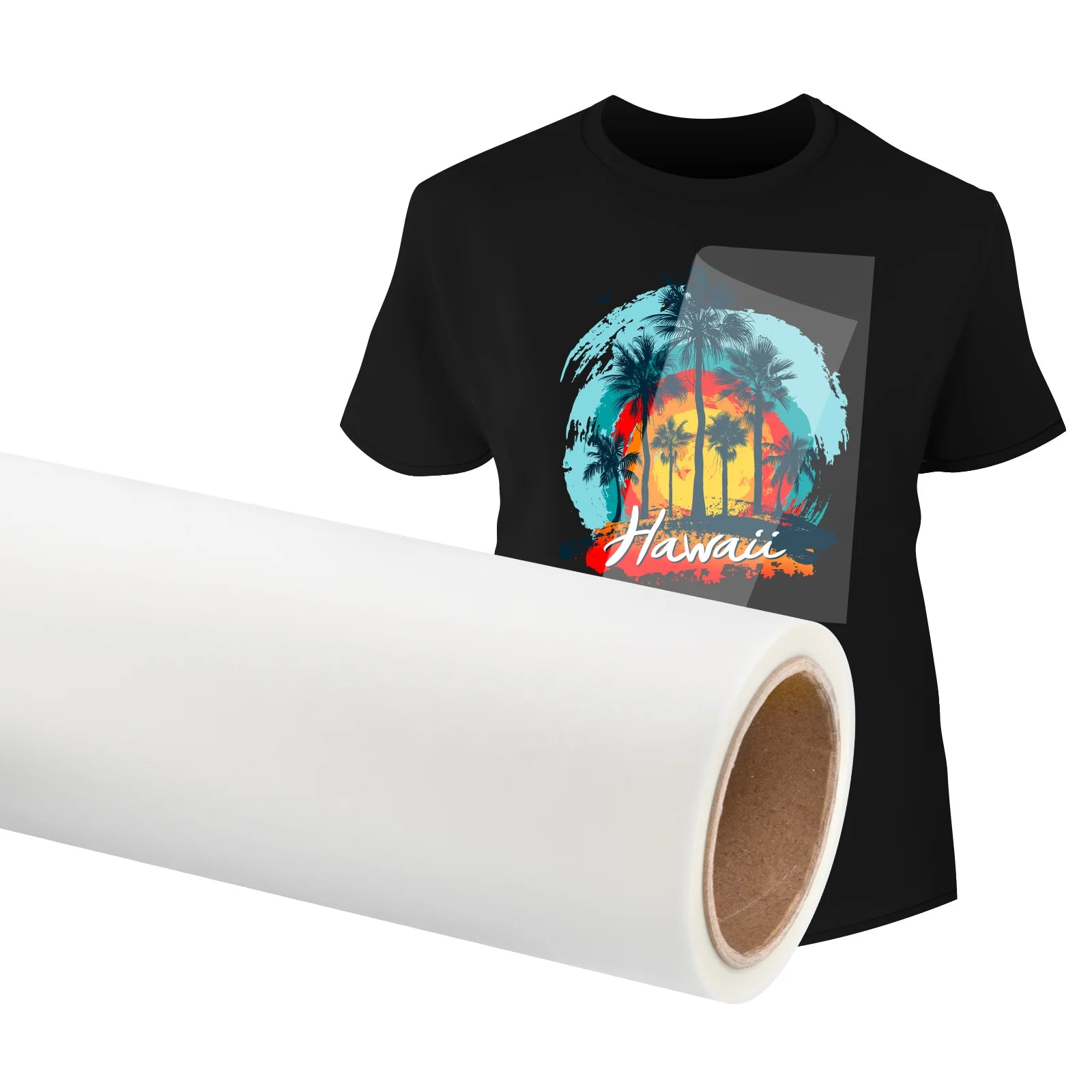 DTF Transfer Film Roll 11.8" X 328Ft Matte Double Sided for Sublimation PET Heat Transfer Pretreat Sheets(Shipping from China)