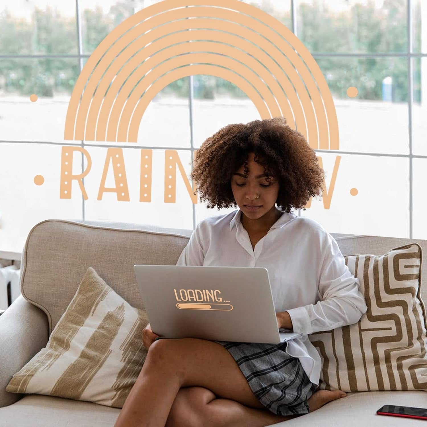 001 Vinyl Glossy Adhesive Vinyl for Craft Decal Projects 1Ft X 5Ft, Glossy Apricot