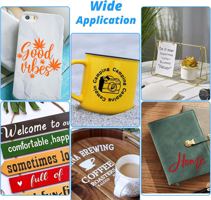 White Permanent Vinyl, 12" X 30 FT - Permanent Vinyl for Cricut Machine, Self Adhesive Vinyl Roll Stickers for Decorations, Gifts, Mugs, Craft and Sign Cutters (Matte White)