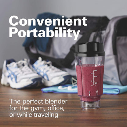 Personal Blender for Shakes and Smoothies with 14Oz Travel Cup and Lid, Black (51101AV) | 1 Jar