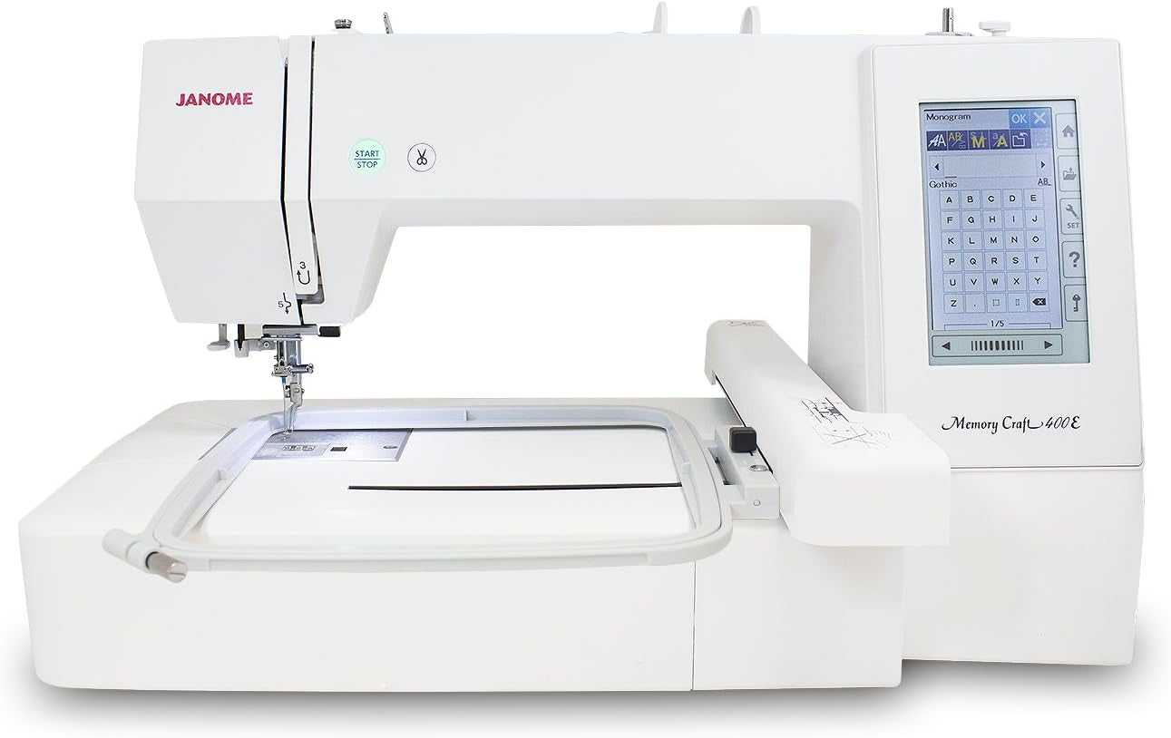 Janome Memory Craft 400E Embroidery Machine