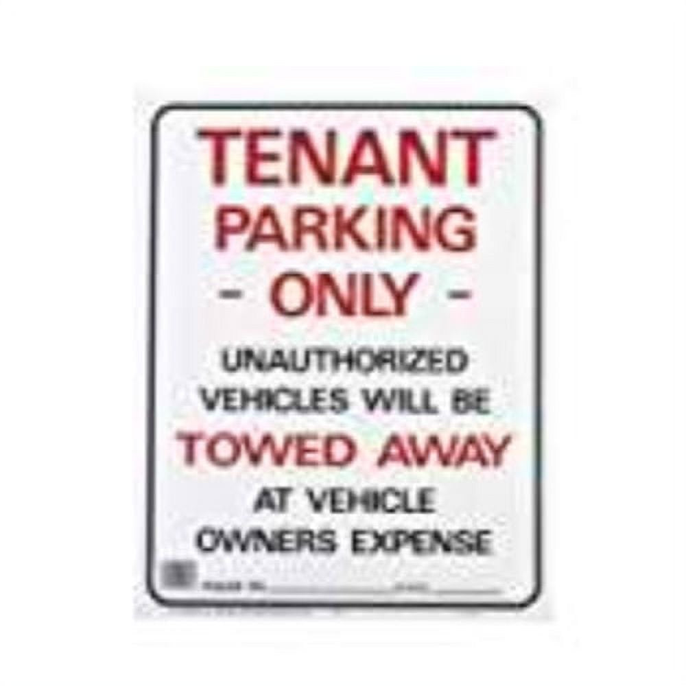 Commercial Grade Plastic Sign, Tenant Parking Only 701