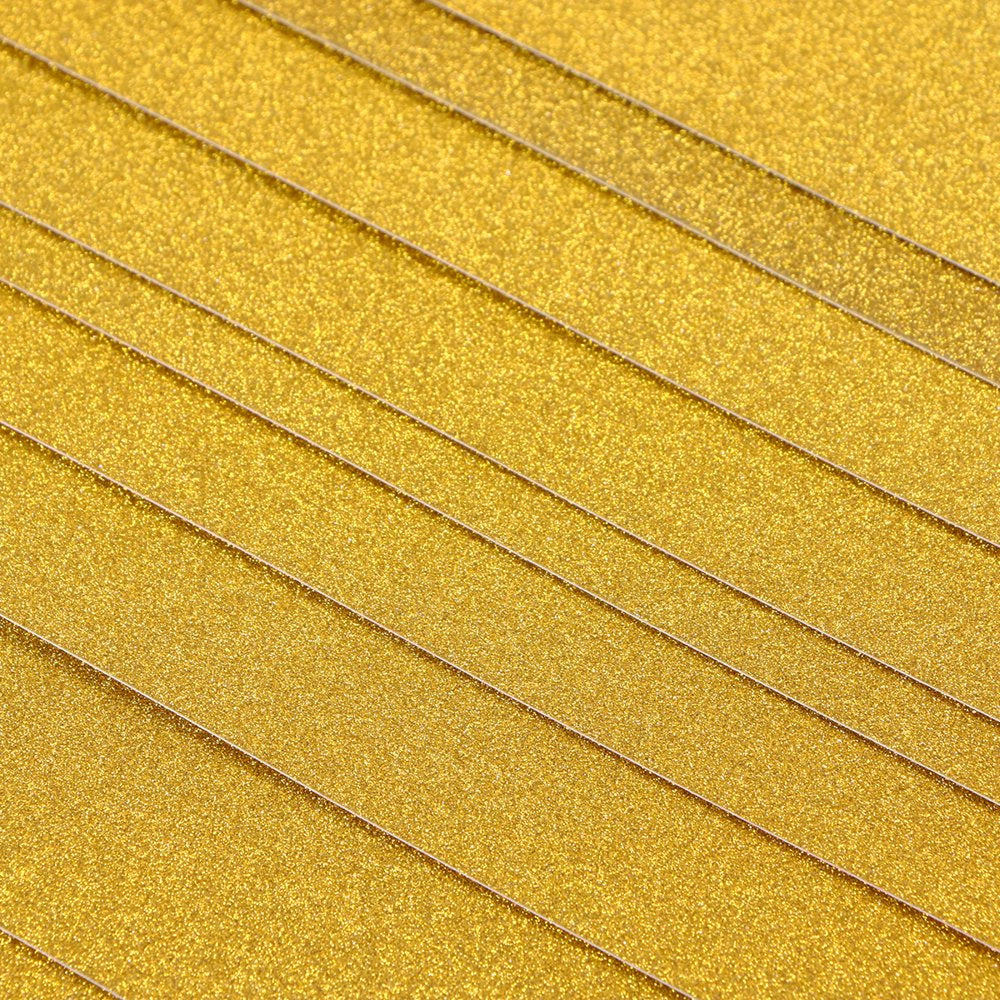 10Pcs A4 Sheets Glitter Cardstock Making Diy Material Sparkling Craftwork Scrapbooking (Gold)