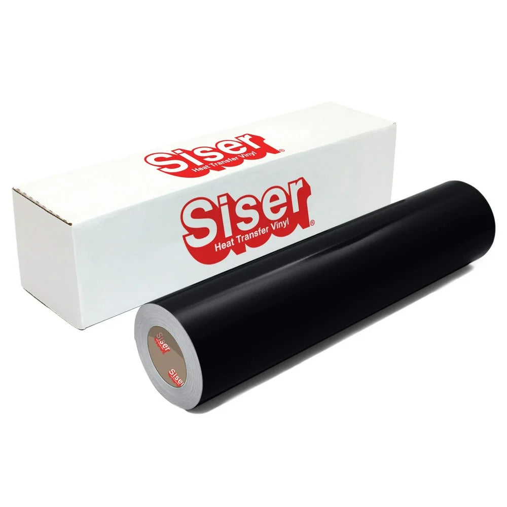 Easyweed Heat Transfer Vinyl, 12" X 6' Roll, Black