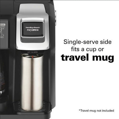 Flexbrew Trio Coffee Maker, Single-Serve, Black & Silver, Model 49954