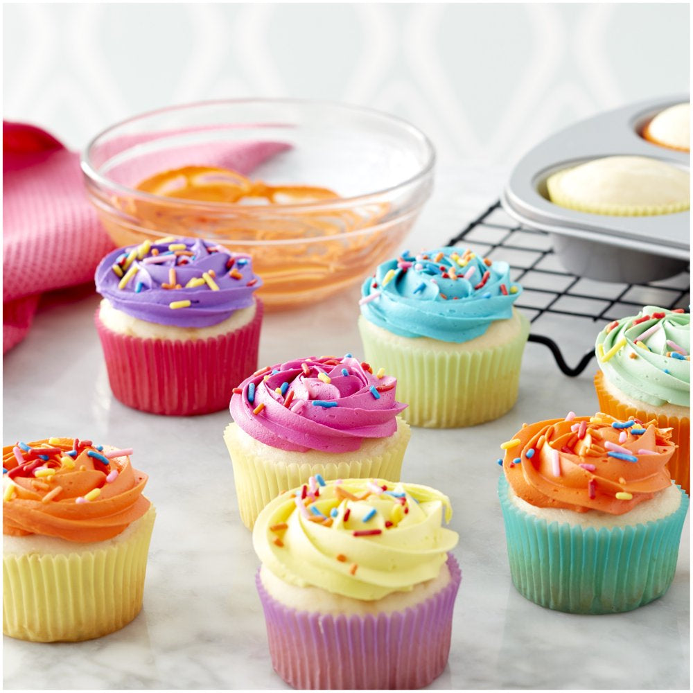 Standard Solid-Colored Pastel Spring Cupcake Liners, 150-Count