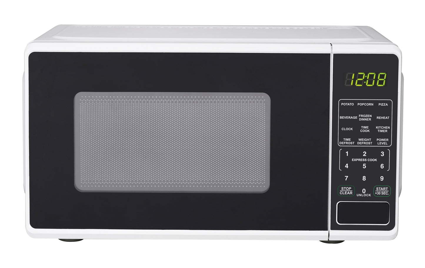 0.7 Cu Ft Countertop Microwave Oven, 700 Watts, White