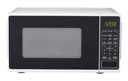0.7 Cu Ft Countertop Microwave Oven, 700 Watts, White