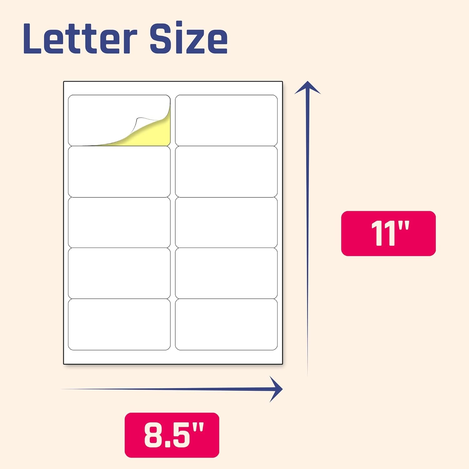 (2" X 4") 30 Sheets, Printable White Sticker Labels, Laser/Inkjet Printing - Matte, 10 per Page