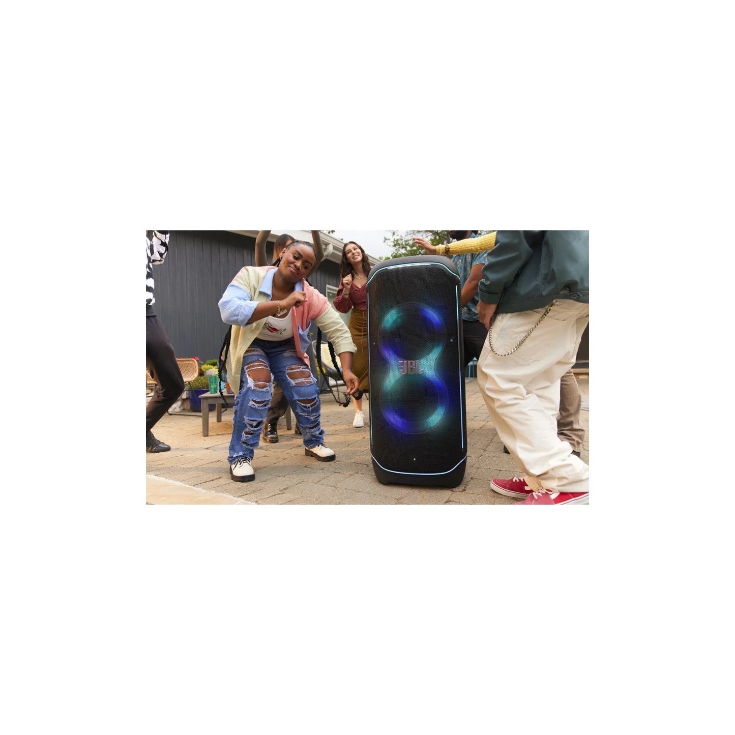 Partybox Ultimate - Massive Party Speaker with Powerful Sound, Multi-Dimensional Lightshow, and Splashproof Design. - Black