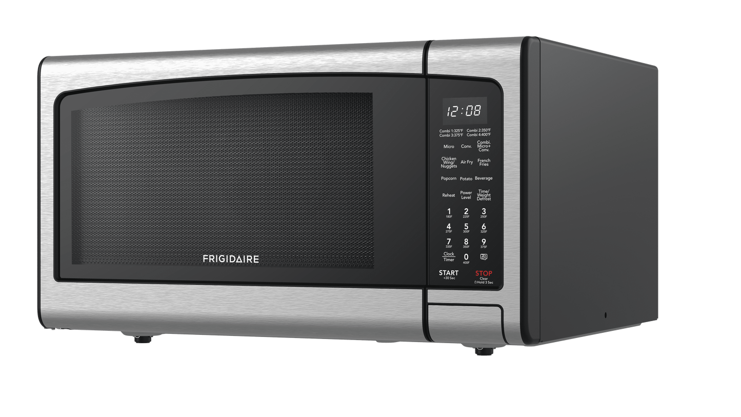 3-In 1 Countertop Microwave Oven / Air Fryer / Convection, 1.1 Cu. Ft., Stainless Steel