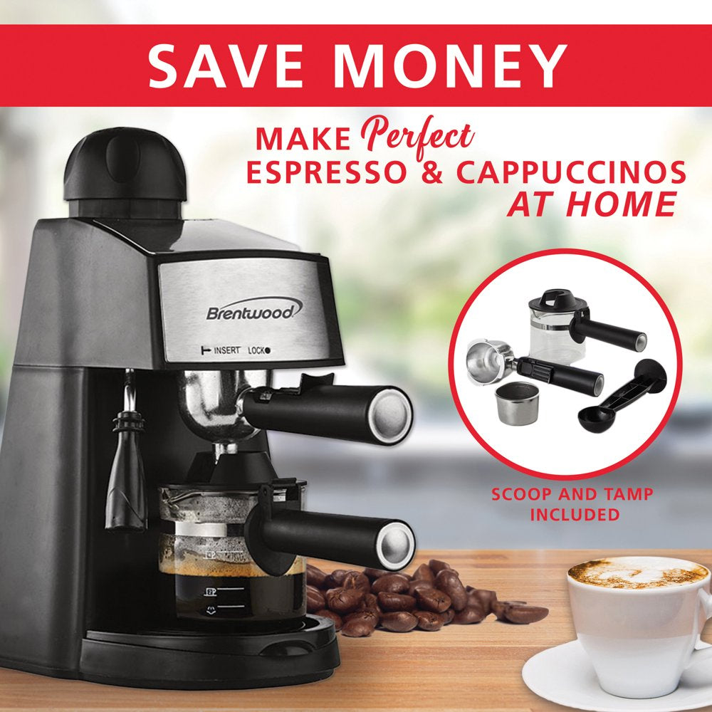GA-125 20 Oz New Espresso and Cappuccino Maker, Black