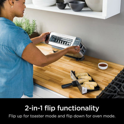 ST101 Foodi 2-In-1 Flip Toaster, 2-Slice Toaster