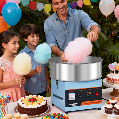 15" Cotton Candy Machine Maker Commercial Candy Floss Maker Stainless Steel