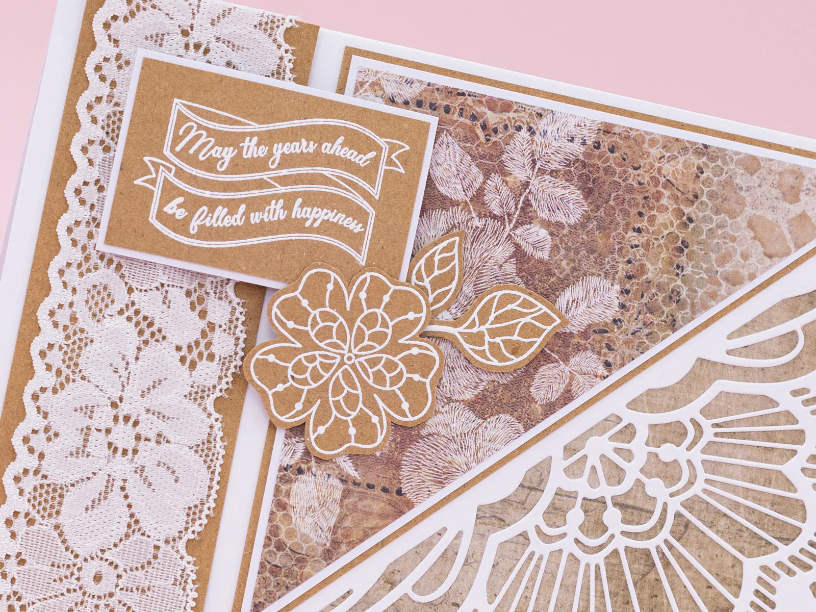Sara Signature Antique Lace - Floral Lace Stamp Set