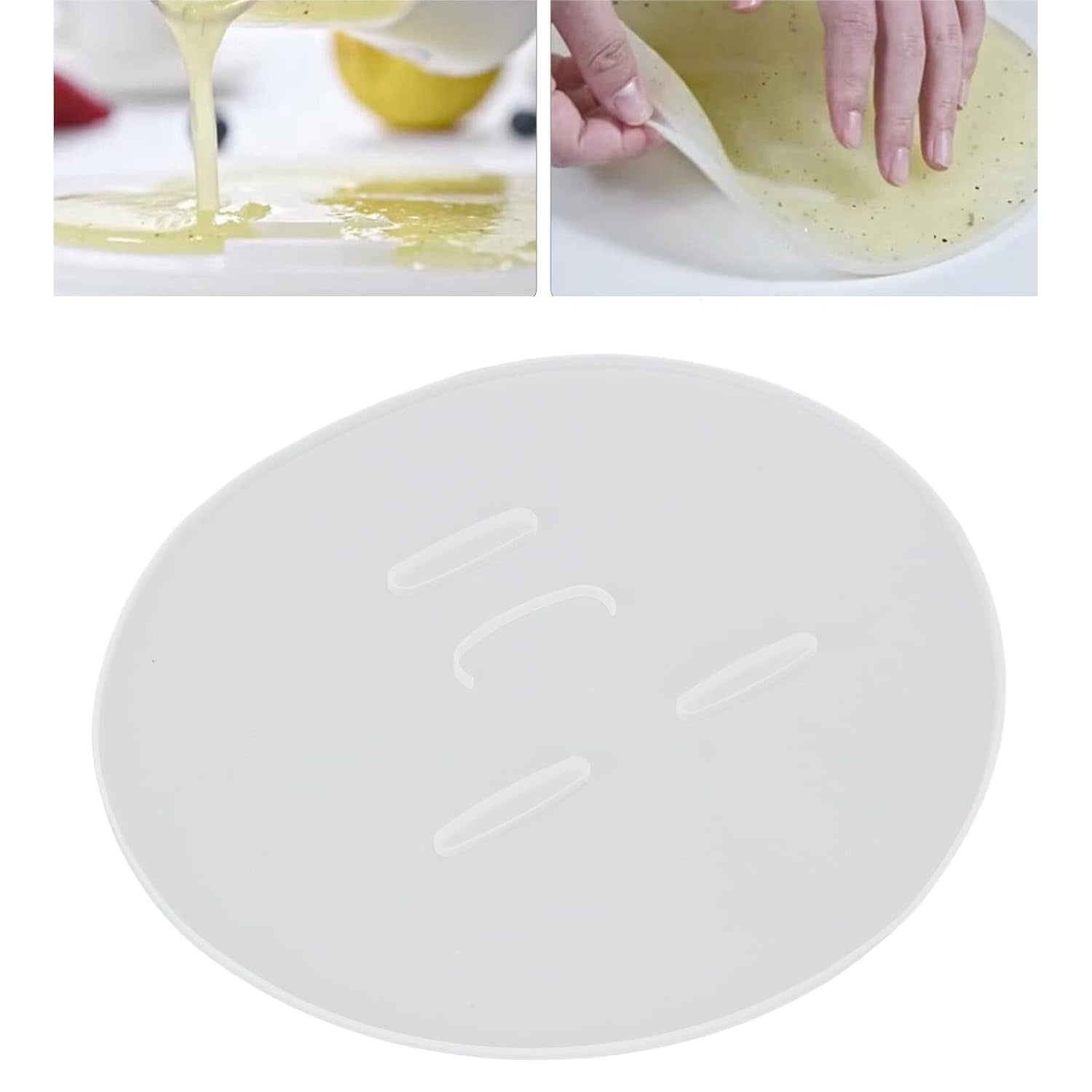 DIY Face Mask, Mask for Fruit and Vegetables Maker Machine, Silicone Reusable Mask Making Plate Skin Care Mask Machine Accessory