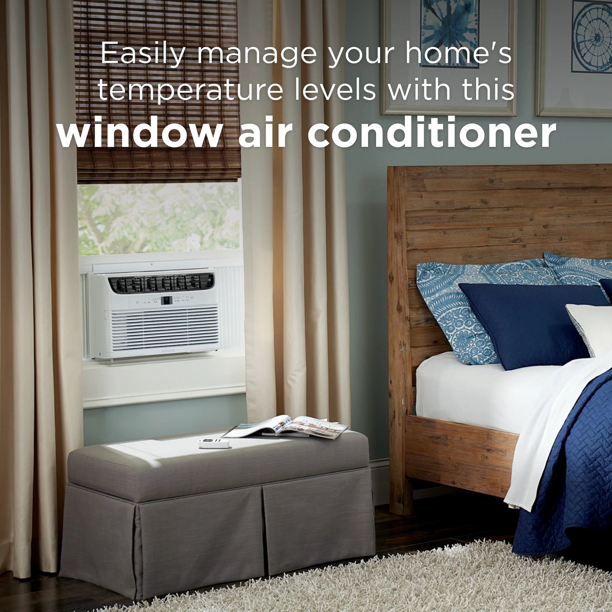6,000 BTU Window Room Air Conditioner up to 250 Sq Ft, White