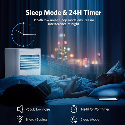 Portable Air Conditioners,8000 BTU,4 in 1 Portable AC Unit with Window Kits, Fan & Dehumidifier Modes,Cools up to 350 Sq.Ft,Led Display/Remote Control,24H Timer for Living Room,Bedroom