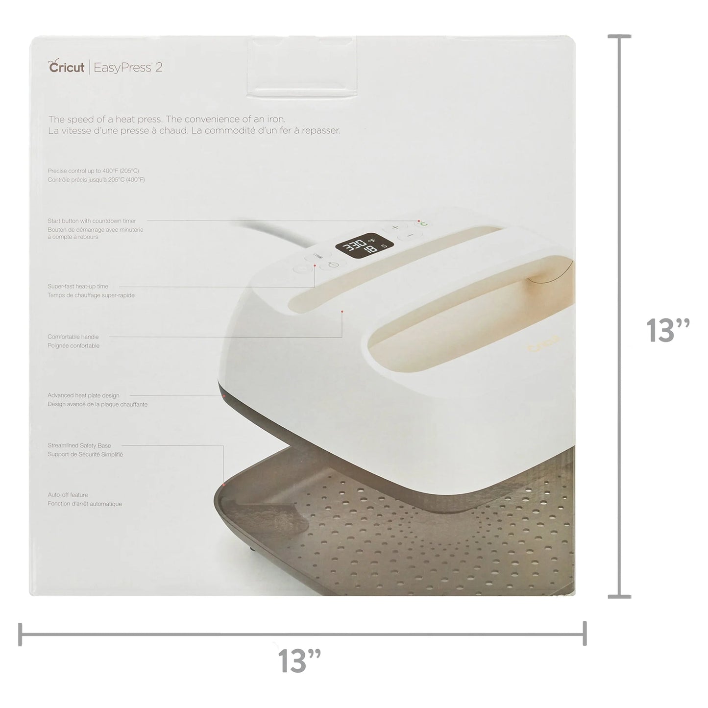 Cricut Easy Press® 2 Heat Press, Daybreak - 9 in X 9 In