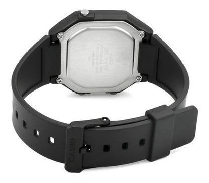 Men'S Classic Black Digital Watch with Camouflage Accents - W-217H-3BV