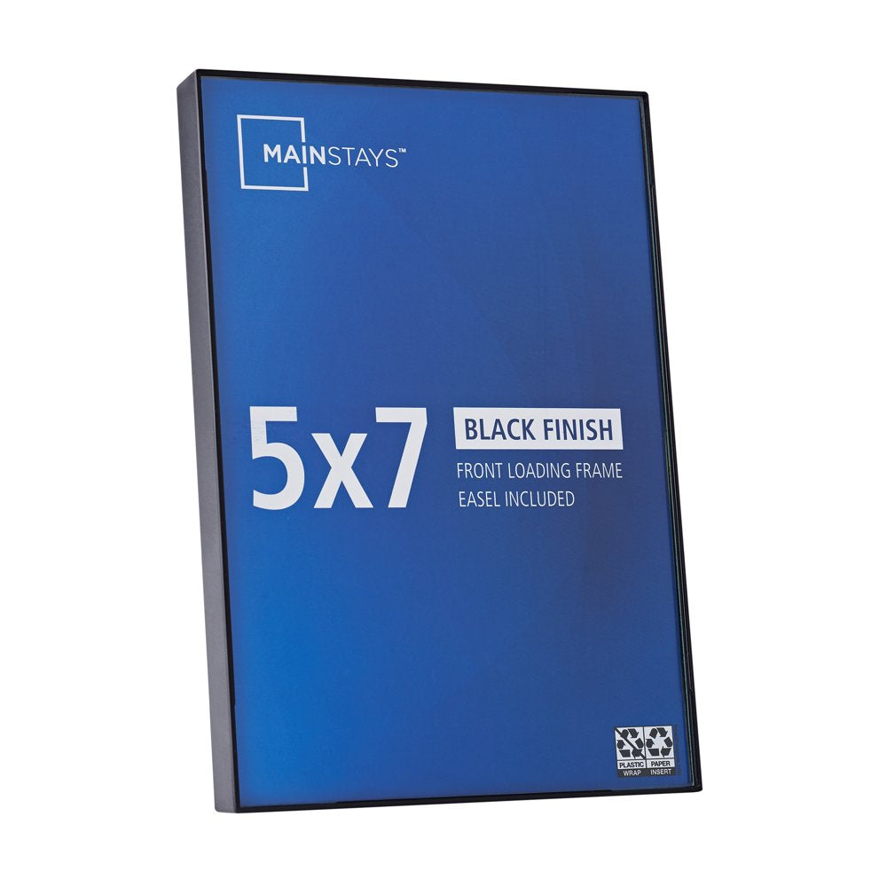 5X7 Front Loading Picture Frame, Black