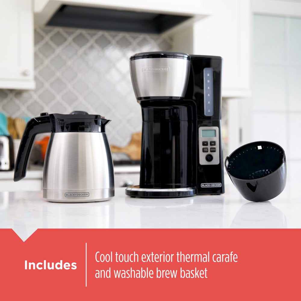 Black 12 Cup Drip Coffee Maker