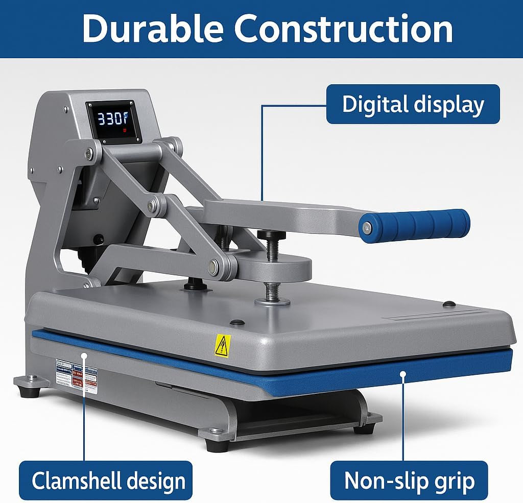 Stahls' Hotronix Auto Clam Heat Press 16"X16" - 110V: Professional Grade for Perfect Transfers Every Time. Experience Efficiency and Professional Results, Elevating Your Creations to the Next Level.