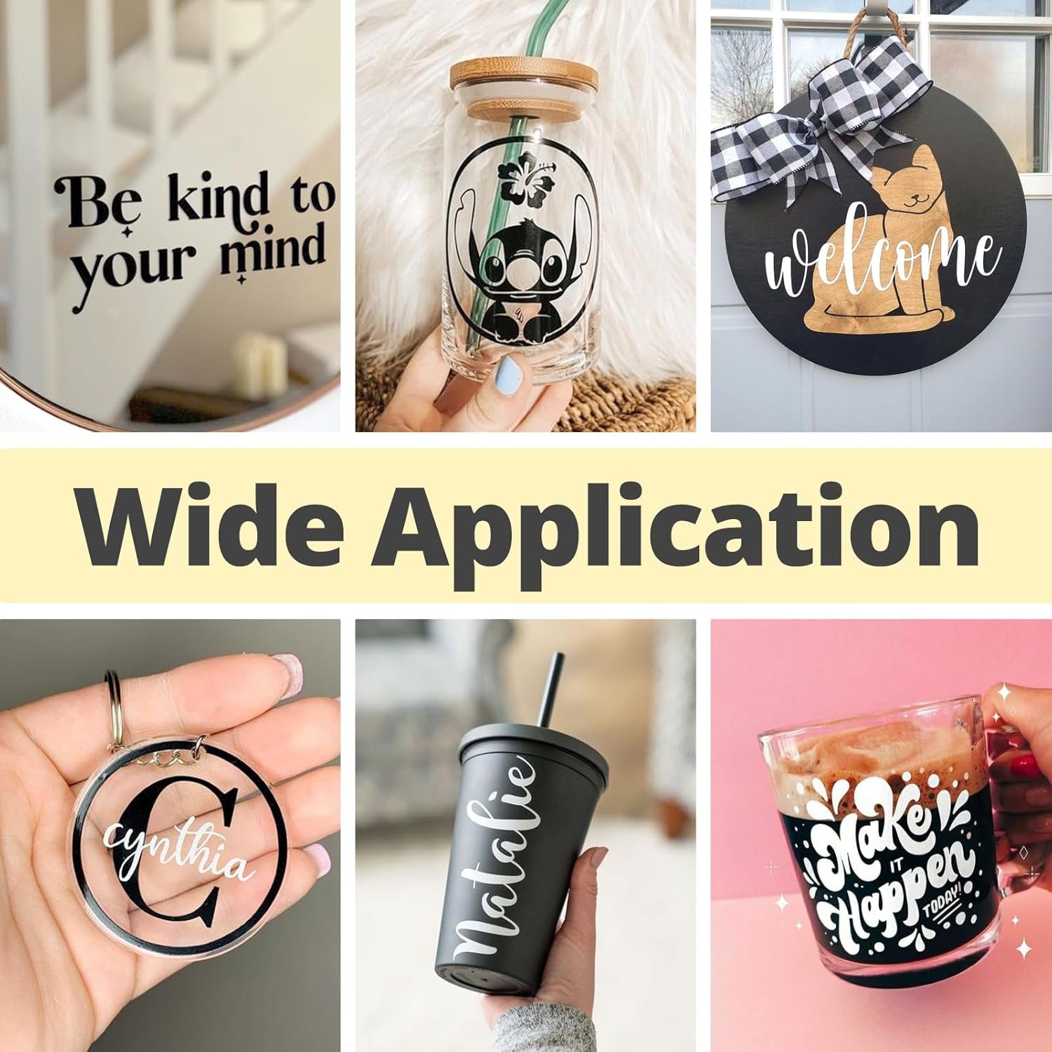 Black Permanent Vinyl, 12" X 100 FT Glossy Black Permanent Adhesive Vinyl Roll Compatible with Cricut Cutting Machine Silhouette, Cameo Cutters, Signs, Scrapbooking, Craft, Die Cutters