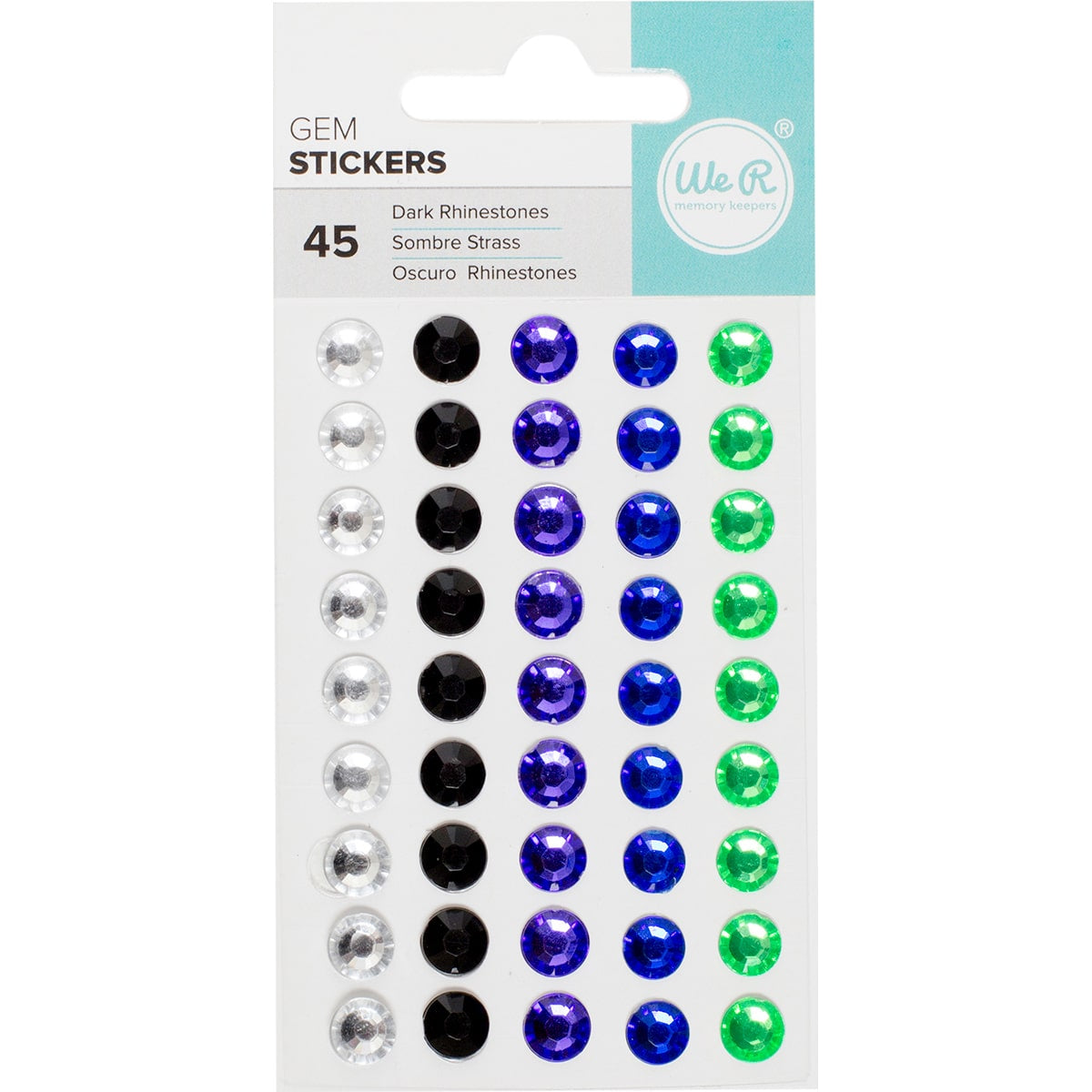 We R Gem Stickers 45/Pkg-Dark Assortment