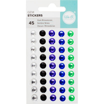 We R Gem Stickers 45/Pkg-Dark Assortment