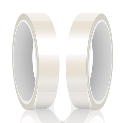 HTVRONT Heat Resistant Tape - Sublimation Tape 2 Rolls 20Mm X 33M Heat Transfer Tape, No Residue Heat Tape for Sublimation Blanks Tumblers Mugs Fabrics, Adhesive Heat Transfer Heat Press Tape (Clear)