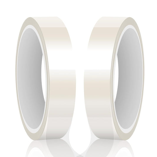 HTVRONT Heat Resistant Tape - Sublimation Tape 2 Rolls 20Mm X 33M Heat Transfer Tape, No Residue Heat Tape for Sublimation Blanks Tumblers Mugs Fabrics, Adhesive Heat Transfer Heat Press Tape (Clear)