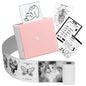 Sticker Printer - M02 Label Maker Portable Bluetooth Thermal Sticker Printer for Notes, Gifts, Journals, Planners, Scrapbooking, and Creative Projects(Pink)