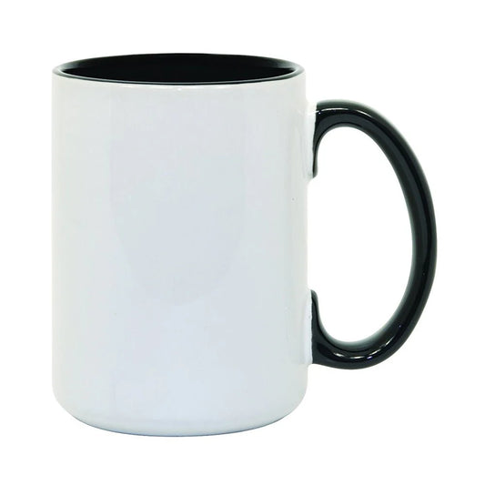 HPN ORCA Premium 15 Oz. Inner + Handle Sublimation Ceramic Mug - 36 per Case